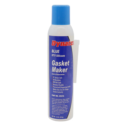 Dynatex Blue RTV Silicone Gasket Maker 8 oz Automatic Can - Oxygen Sensor Safe, OEM Specs, Gear Oil Resistant, Oil/Water Resistant, Made in the USA (Single)