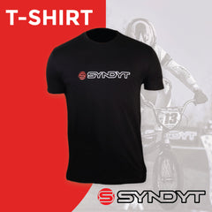 Syndyt Men's Women's Short Sleeve T-Shirt, Soft Cotton Blend Crewneck Tee, Lightweight Comfort Fit Casual Shirt for Gym, Workout, Lounge or Everyday Wear - Black (Large)