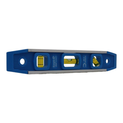 Empire 587-24 9 in. Magnetic Torpedo Level, Reinforced Aluminum Frame, 3 Acrylic Vials for Level, Plumb, and 45-Degree Readings, V-Grooved Edge, Top-Read Window, Compact Design