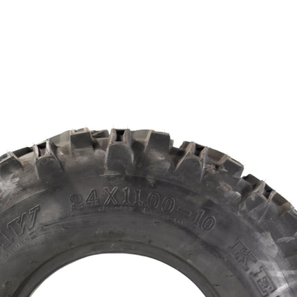 Kenda Bearclaw K299 - 24x8-12 Front & 24x11-10 Rear Tires for All Terrain (ATV), UTV, and Side by Side (SxS) Vehicles - 6-Ply - Bear Claw 24x8x12 24x11x10 with Kenda Keychain (4-Pack)