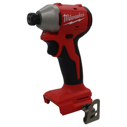 Milwaukee 3650-20 M18 Compact Cordless Brushless 1/4" Hex Impact Driver, 18V, 1,700 in-lbs Torque, 3,600 RPM, Variable Speed Trigger, All-Metal Gearcase, Bare Tool