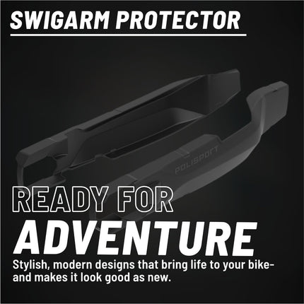 Polisport Motocross Motorcycles (MX) Swingarm Protector for Yamaha Ténéré 700 (2019-2026) Dirt Bikes - OEM-Style Replacement, High Impact & Abrasion Resistance -  Black