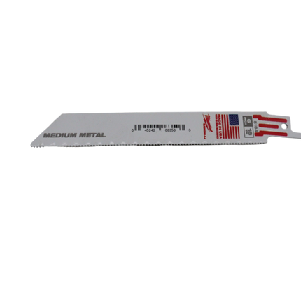 Milwaukee Tool 48-01-7184 Bi-Metal with Cobalt 18 TPI Reciprocating Saw Blade 6 Inch