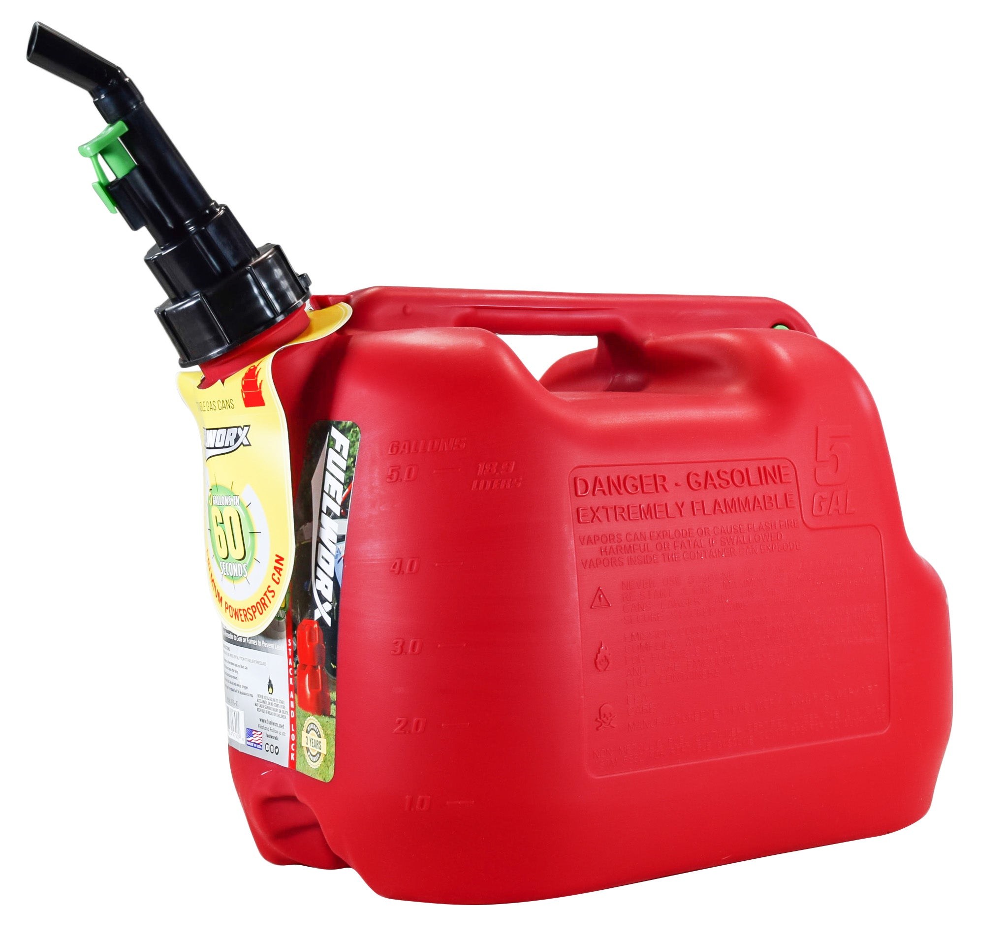 Fuelworx-Red-5-Gallon-Stackable-Fast-Pour-Gas-Fuel-Can-CARB-Compliant-Made-in-The-USA-5-Gallon-Gas-Can-Single-image-1
