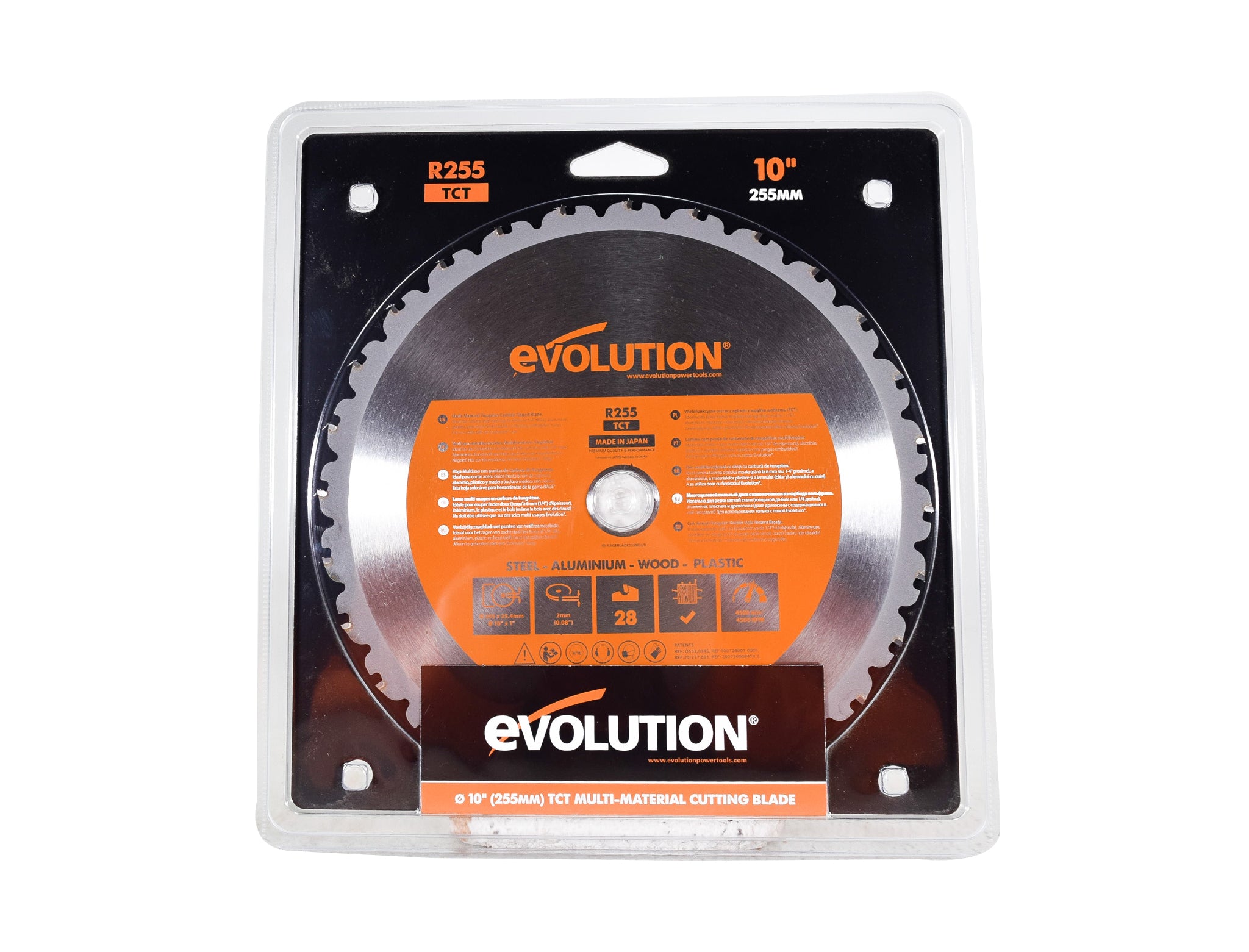 Evolution-Power-Tools-RAGE255BLADE-Saw-Blade-10-in.-Multipurpose-Carbide-Dry-Cut-image-1