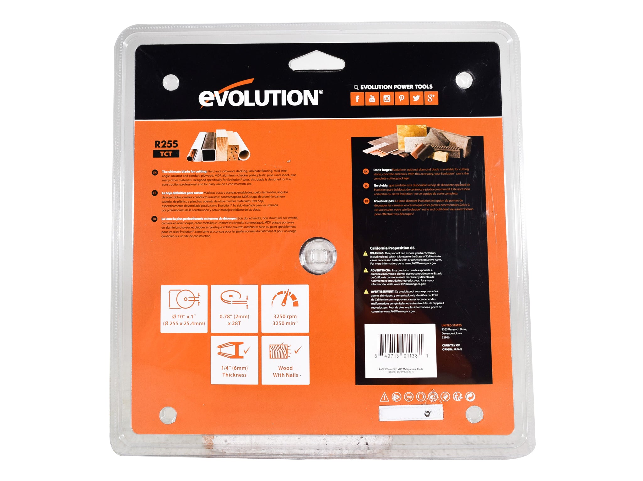 Evolution-Power-Tools-RAGE255BLADE-Saw-Blade-10-in.-Multipurpose-Carbide-Dry-Cut-image-6