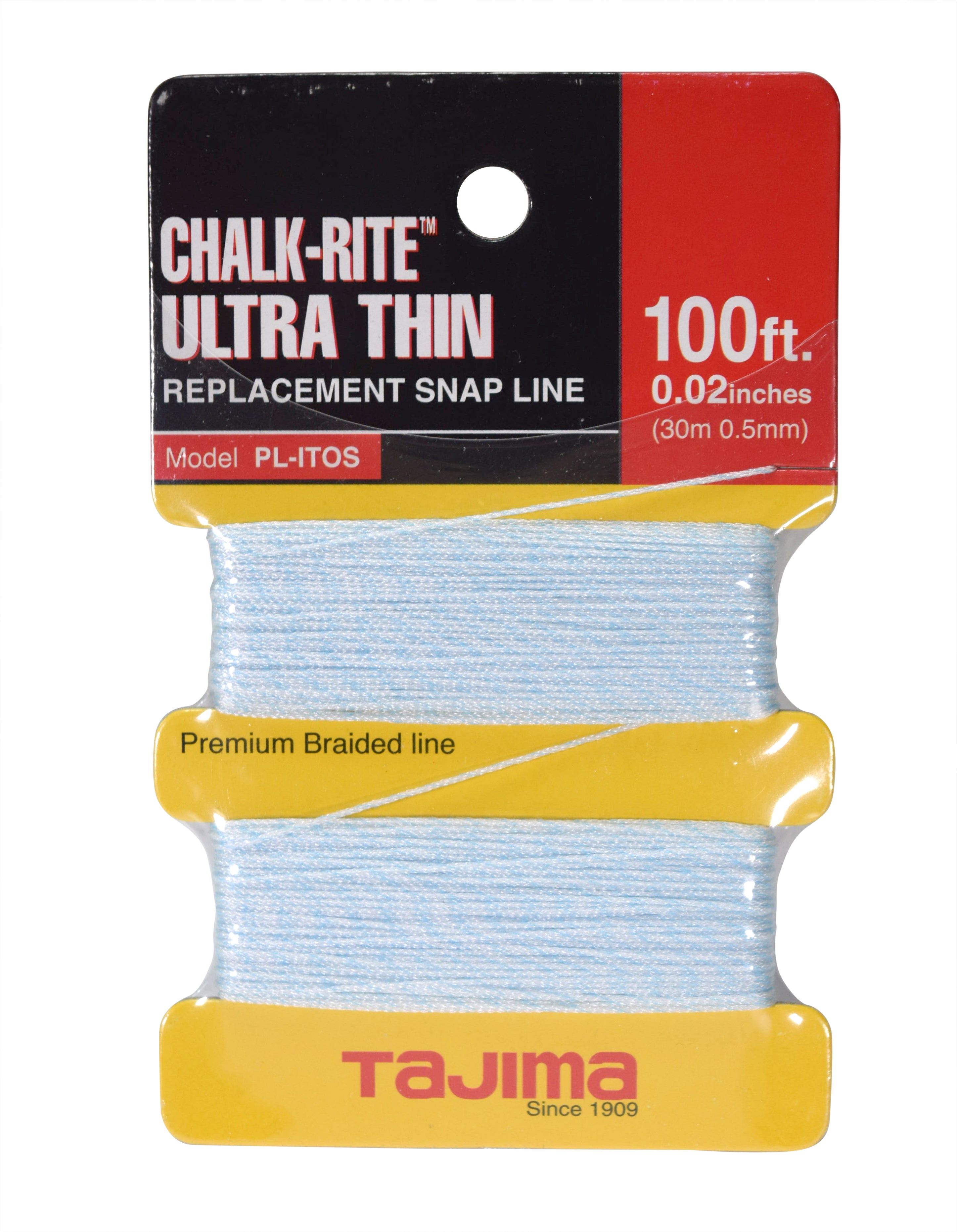 Tajima-PL-ITOS-Chalk-Rite-Ultra-Thin-Braided-Line-0.5-mm-x-30m-100-ft.-image-1