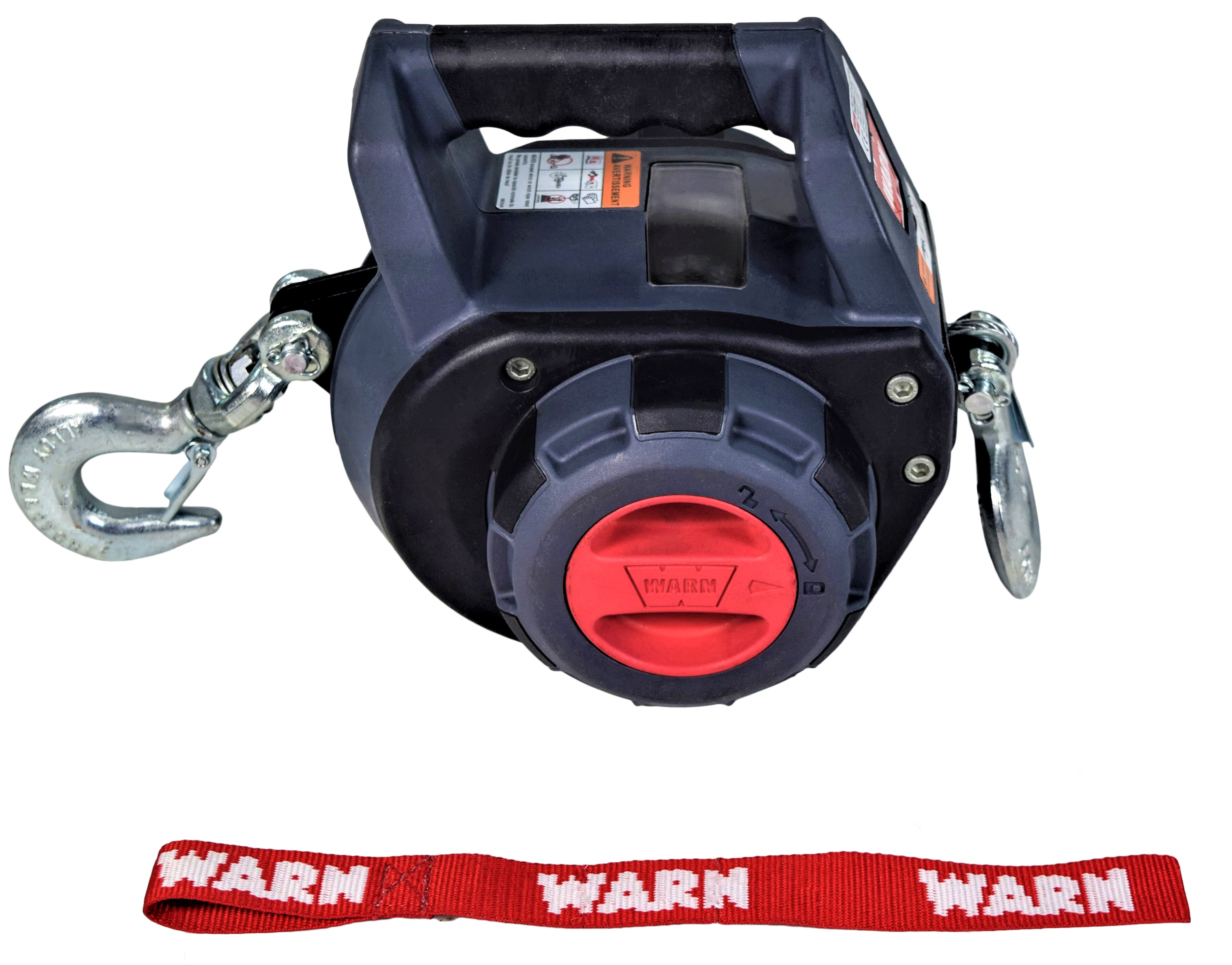 Warn-101570-Drill-Winch-750-lbs-Capacity-40-Steel-Rope-Free-spool-Clutch-image-1