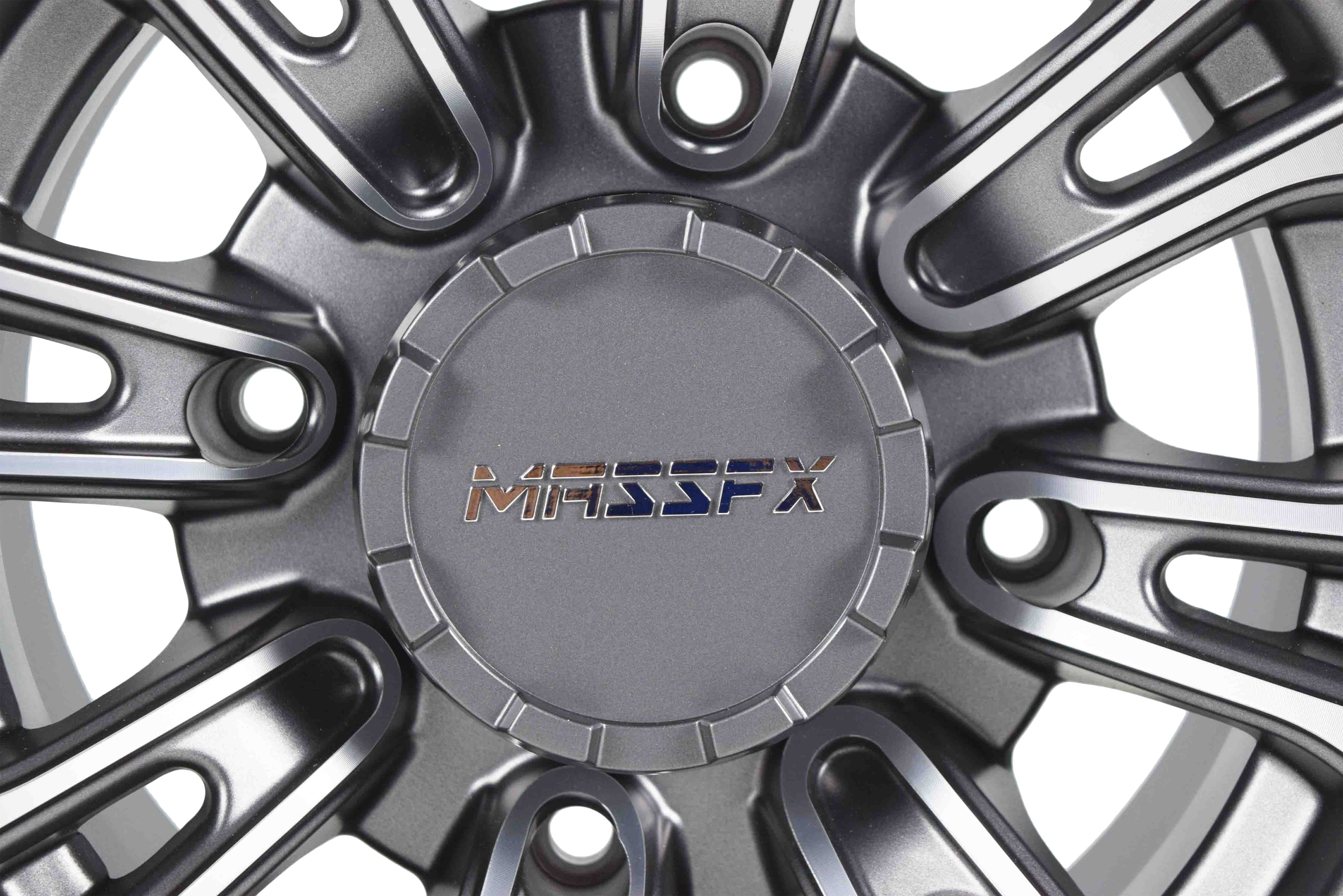 MASSFX-Gunmetal-12x7-4-156-QUAKE-RZR-Wheel-Gun-Metal-Grey-4-Pack-Rims-image-7