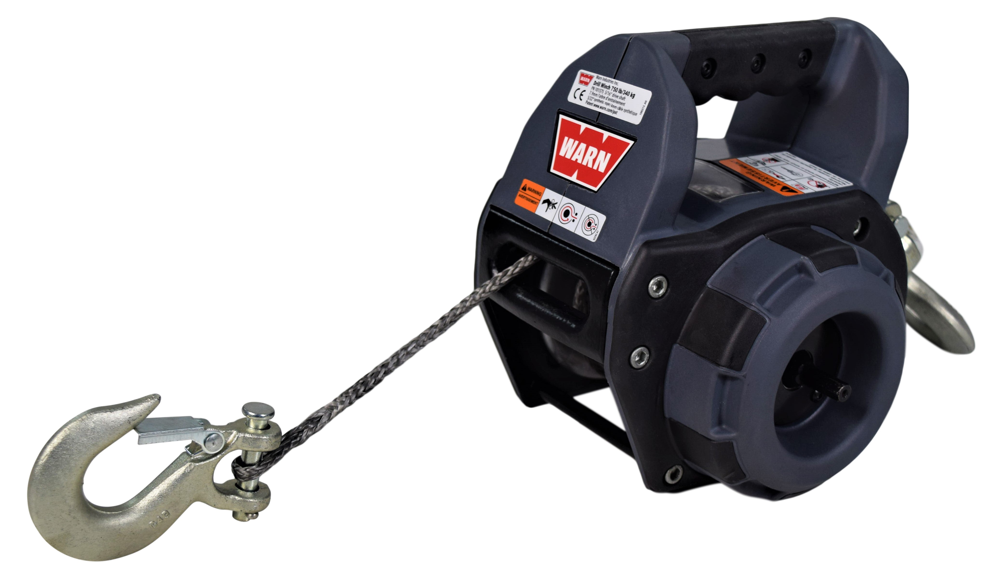 Warn-101575-Drill-Winch-750-lbs-Capacity-40-Synthetic-Rope-Free-spool-Clutch-image-7